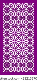 Simple Vector Pattern for CNC Laser Cutting, Decoration, and Ornament 