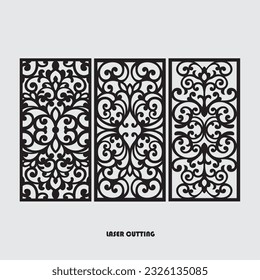 Simple Vector Pattern for CNC Laser Cutting, Decoration, and Ornament.eps