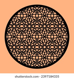 Simple Vector Pattern for CNC Laser Cutting, Decoration, and Ornament