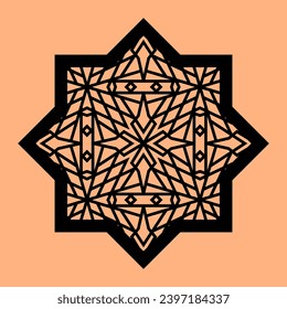 Simple Vector Pattern for CNC Laser Cutting, Decoration, and Ornament