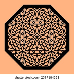 Simple Vector Pattern for CNC Laser Cutting, Decoration, and Ornament