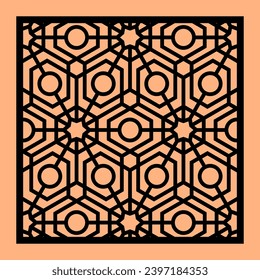 Simple Vector Pattern for CNC Laser Cutting, Decoration, and Ornament