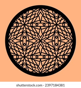 Simple Vector Pattern for CNC Laser Cutting, Decoration, and Ornament