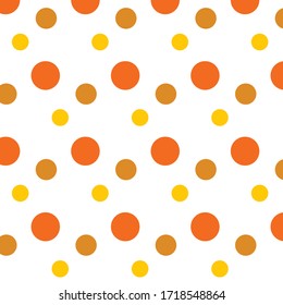 simple vector pattern orange dots