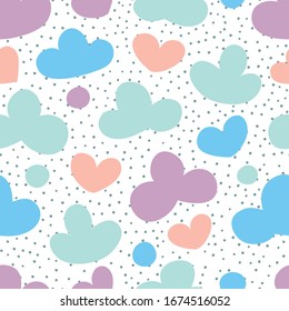 Simple vector pattern in pastel colors. Great for children's textiles, prints, web pages and other surfaces.