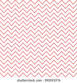 Simple vector pattern. Red zigzag texture - seamless.