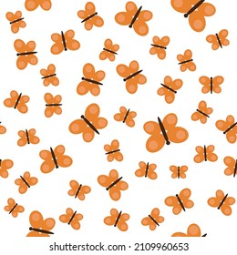 simple vector pattern yellow butterfly
