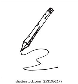 SIMPLE VECTOR PENCIL, HAND WRITING