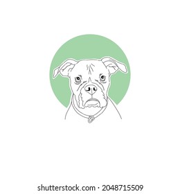 
Simple vector pet with line art illustration, eps10