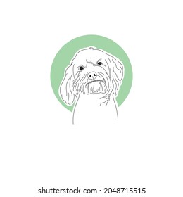 
Simple vector pet with line art illustration, eps10