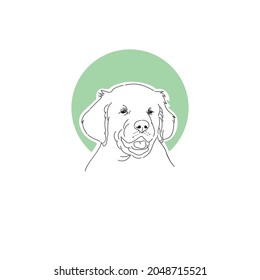 
Simple vector pet with line art illustration, eps10