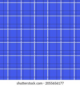 simple vector pixel art endless classic pattern of plaid fabric. seamless pattern of blue plaid fabric