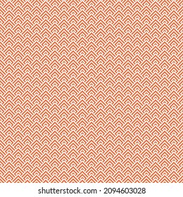 simple vector pixel art red or orange seamless pattern of minimalistic geometric scaly rhombus pattern in japanese style