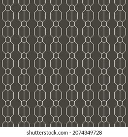 simple vector pixel art seamless pattern of abstract vertical geometric hex grid  tile on black background