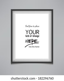 Simple vector plastic frame