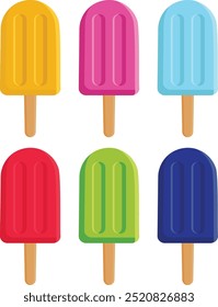 Ilustración colorida de paleta de Vector simple