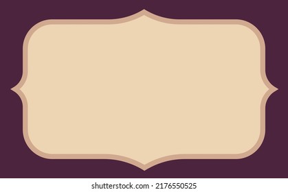 Simple vector purple theme background with curvy text placeholder. Background with copyspace. Suitable for card, invitation, cover, and signage.