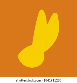 simple vector rabbit's head icon