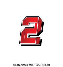 simple vector of racing and sports number, vector template. Flat design, Editable. Vector Illustration EPS 10