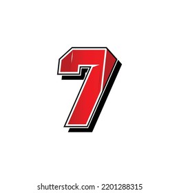 simple vector of racing and sports number, vector template. Flat design, Editable. Vector Illustration EPS 10