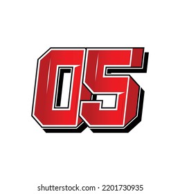 simple vector of racing and sports number, vector template. Flat design, Editable. Vector Illustration EPS 10