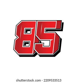 simple vector of racing and sports number, vector template. Flat design, Editable. Vector Illustration EPS 10