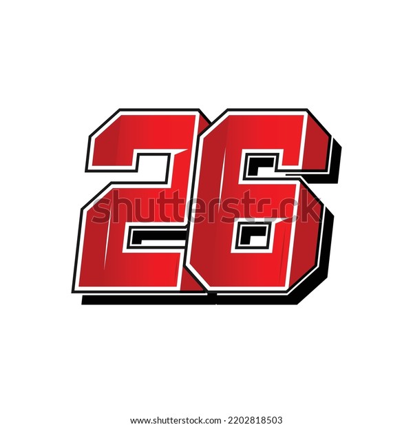 Simple Vector Racing Sports Number Vector Stock Vector (Royalty Free) 2202818503 Shutterstock