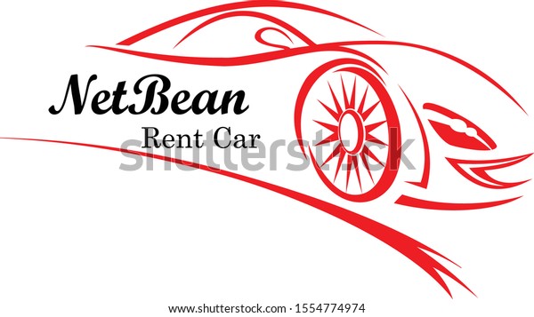 Simple vector rent car\
logo