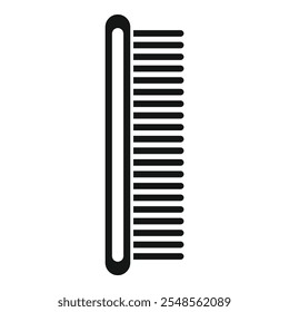 Simple vector representing a hairbrush, useful icon for websites and mobile apps