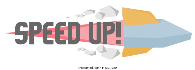 Simple vector rocket starship icon