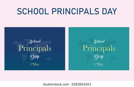 A simple vector school principal day.