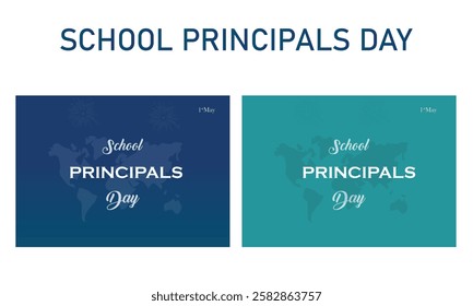 A simple vector school principals day.