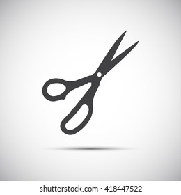 Simple vector scissors icon