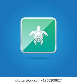 Simple Vector Sea Turtle Icon