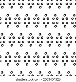 Simple vector seamless blsck and white pattern.