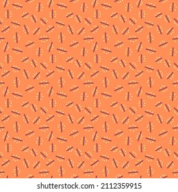 Simple vector seamless pattern with lines and dots
