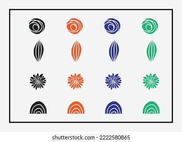 Simple vector shape and pattern
