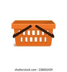 Simple vector shopping carts. Without gradients.