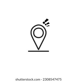 Simple (vector) sih location themed design white colour 