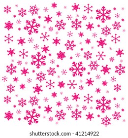 Simple vector snowflakes 2