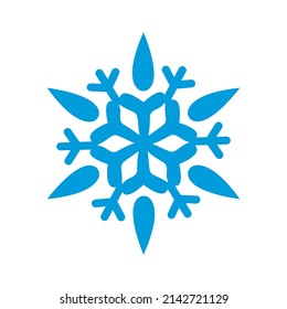 Simple vector snowflakes. Winter Christmas set. Snow vector.