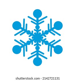 Sencillos copos de nieve vectoriales. Fiesta navideña de invierno. Vector de nieve.