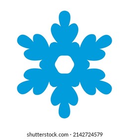 Simple vector snowflakes. Winter Christmas set. Snow vector.