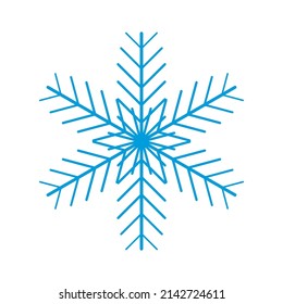 Simple vector snowflakes. Winter Christmas set. Snow vector.