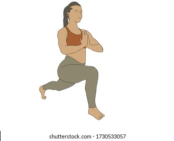 simple vector sport of yoga