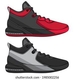 simple vector sports shoes, vector EPS 10