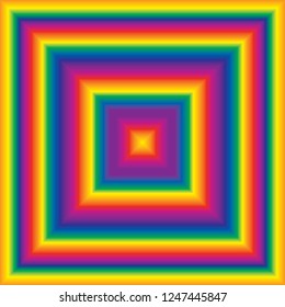 simple vector square background in rainbow colors