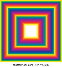 simple vector square background in rainbow colors