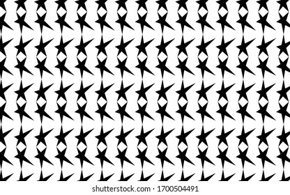 Simple vector stars pattern, geometric repeating background