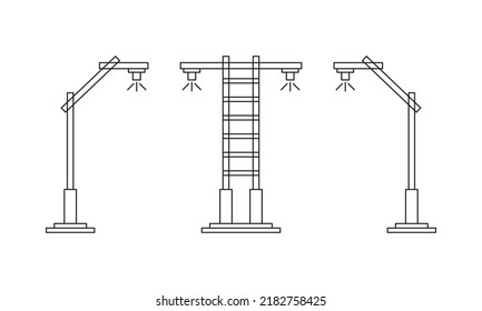 The simple vector of street lamp. can be used for children's books or business and motivational content